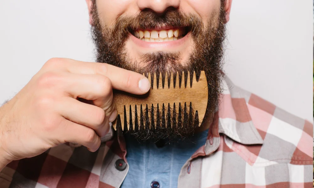 Hipster grooming for men with styled beard