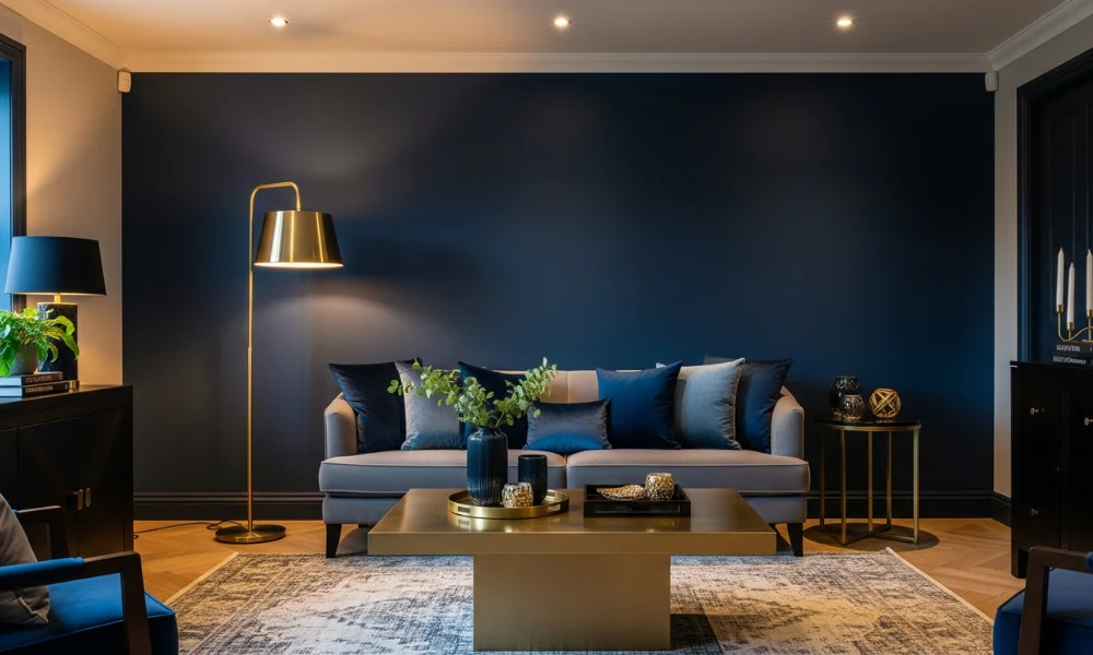 Balanced interior with subtle gold accents