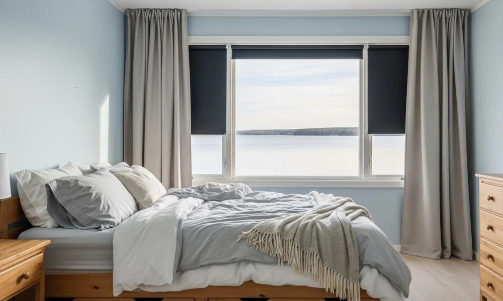 Decorating lake home deck with fresh stain.