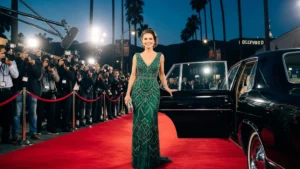 Hollywood lifestyle red carpet arrival