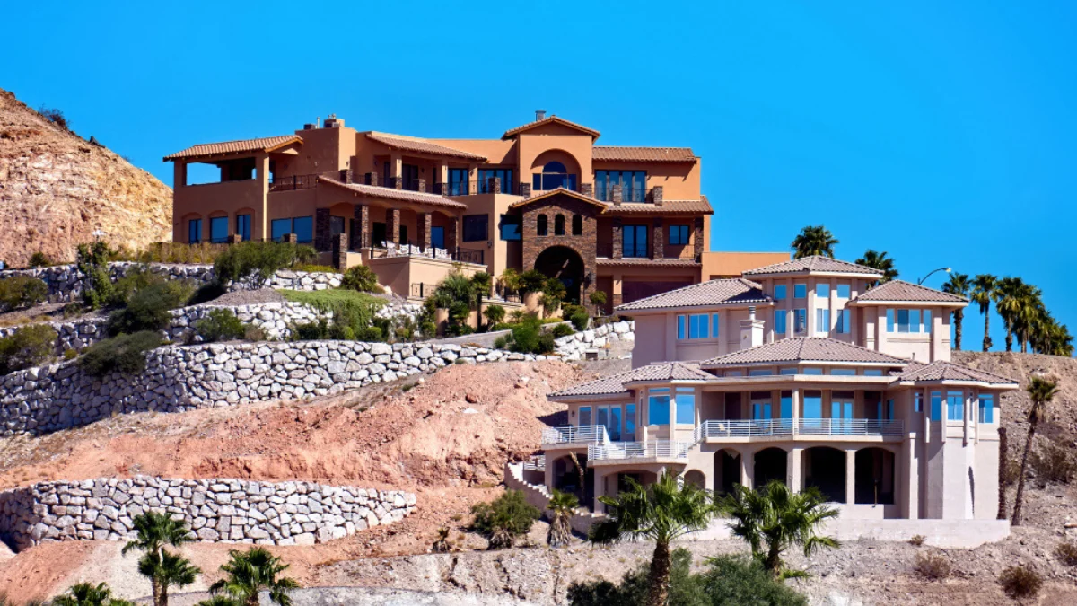 Luxury hotel in Sedona built on a hillside with scenic desert views.