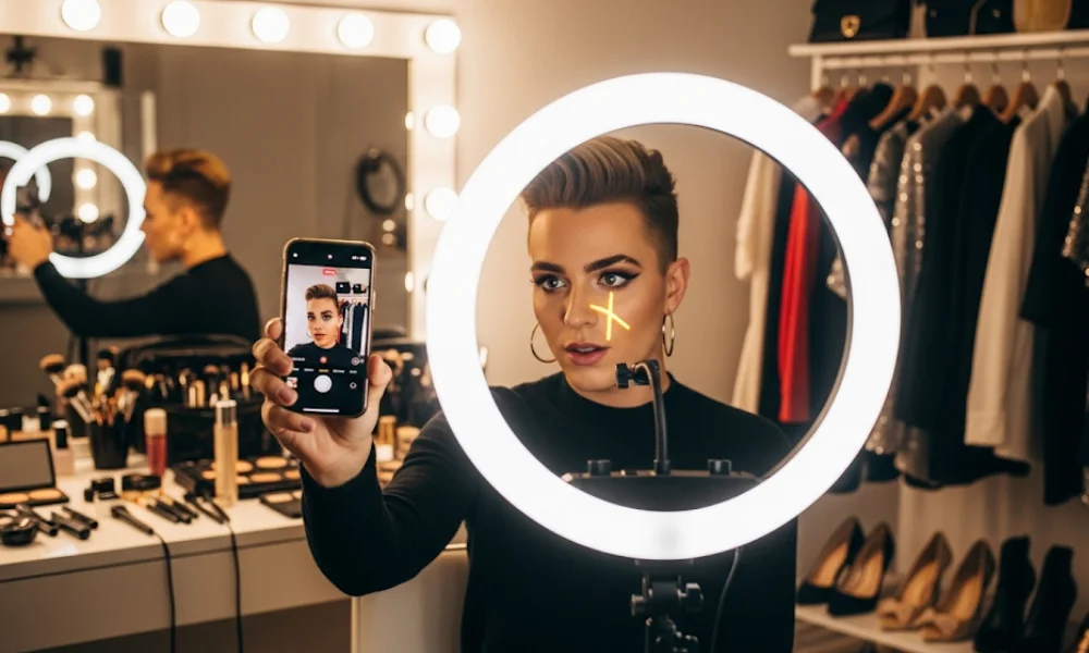 Modern Hollywood influencer lifestyle