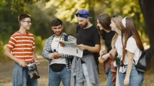 group walking with a professional Tour guide