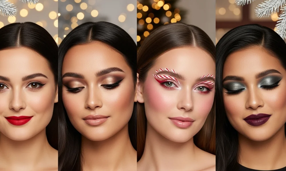 Four women with different festive looks