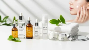 korean Skincare products displayed