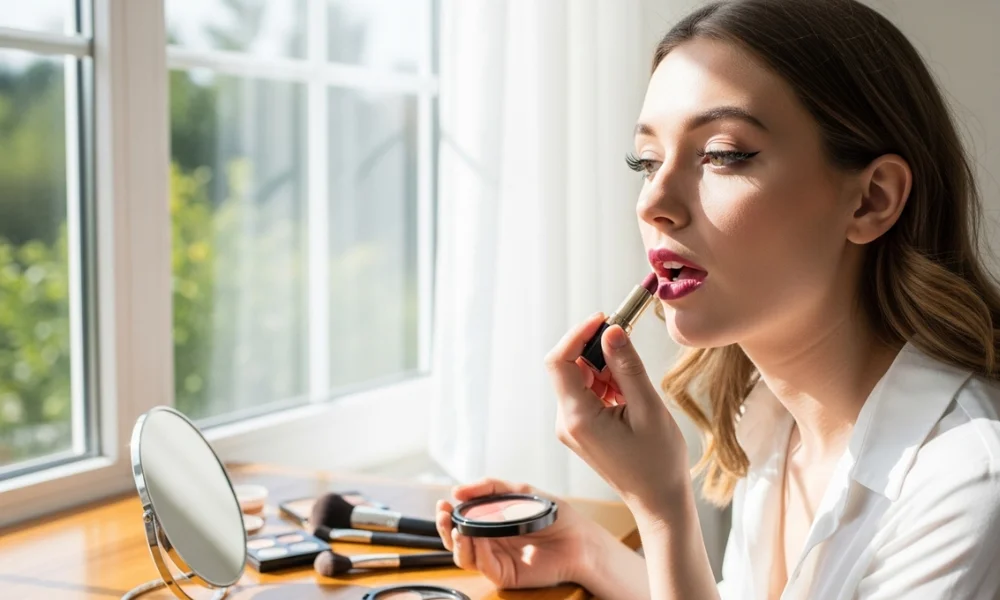 makeup ideas with lipstick