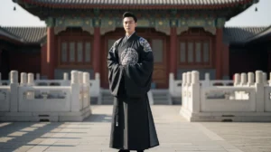 men in traditional Chinese dress