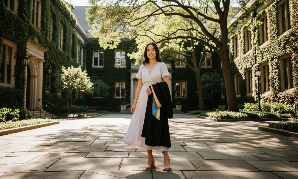 Person in Graduation Outfit 